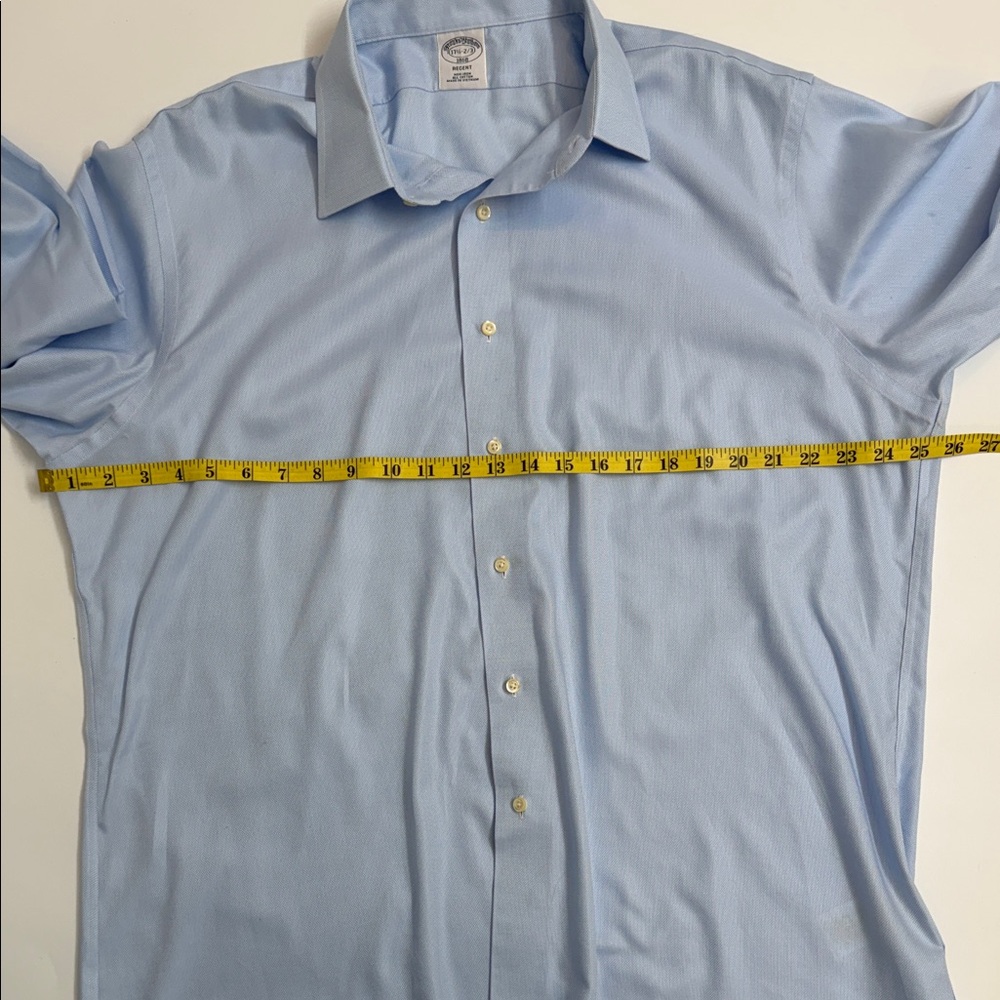 Brooks Brothers 1818 Regent Non-Iron Dress Shirt Blue Classic Menswear - Picture 5 of 6